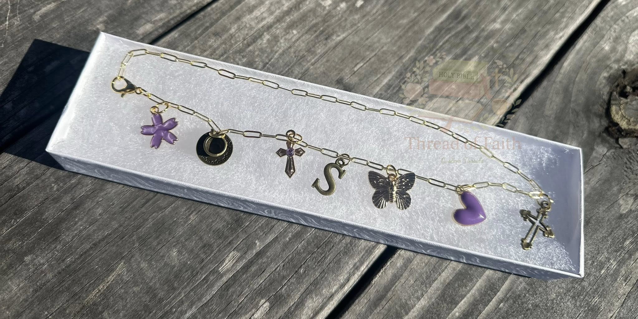Custom Bible Charm Chain 🤍 Made to Fit Your Bible