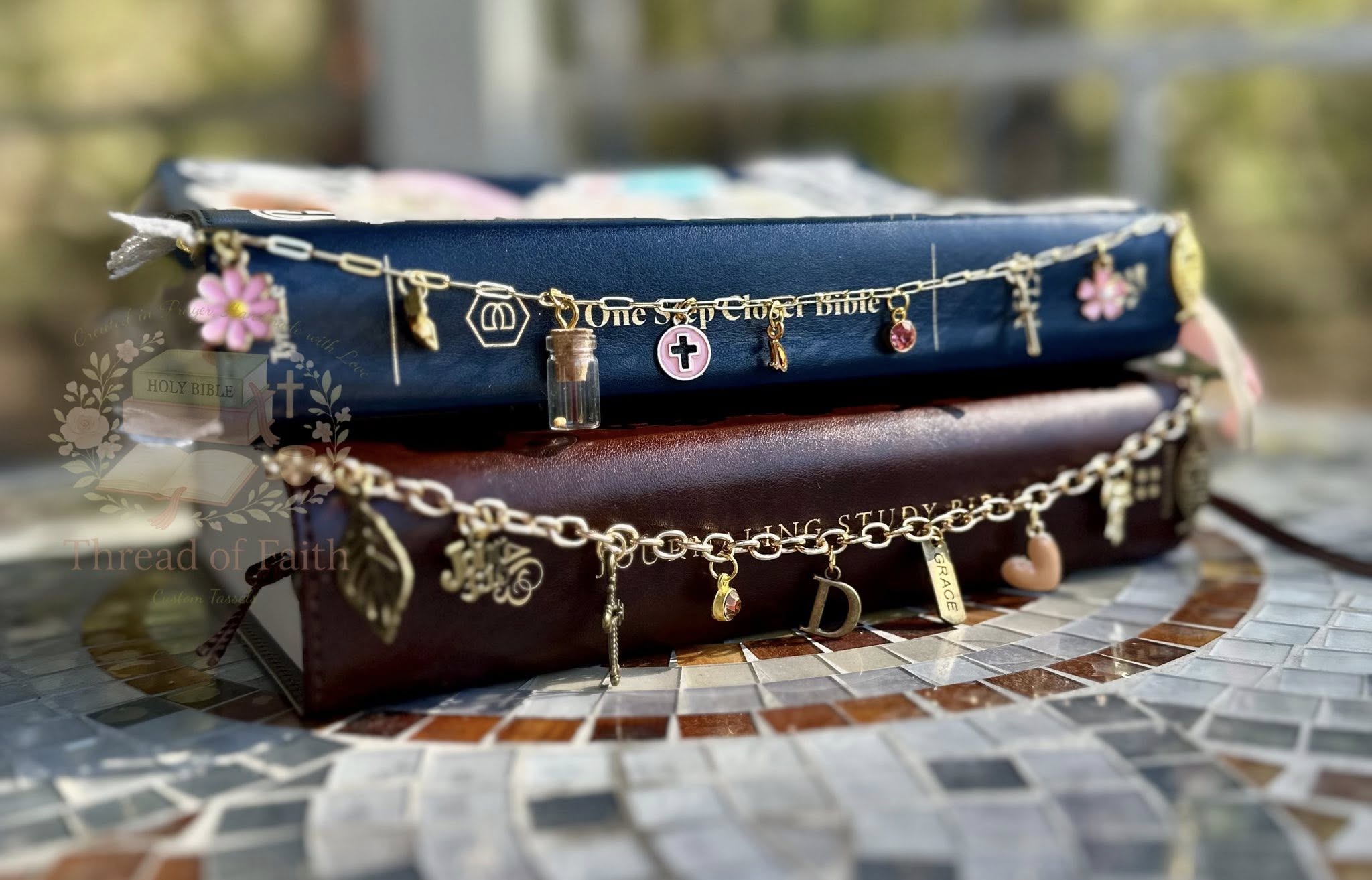 Custom Bible Charm Chain 🤍 Made to Fit Your Bible