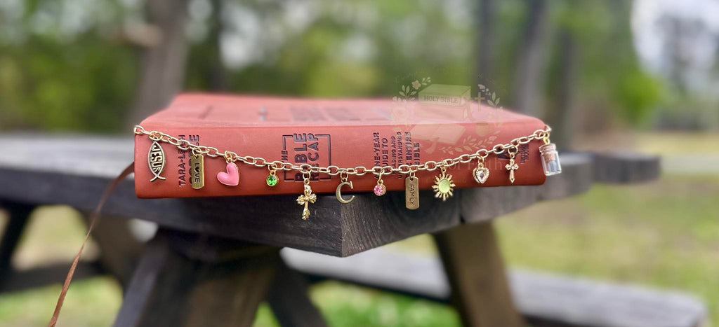 Custom Bible Charm Chain 🤍 Made to Fit Your Bible