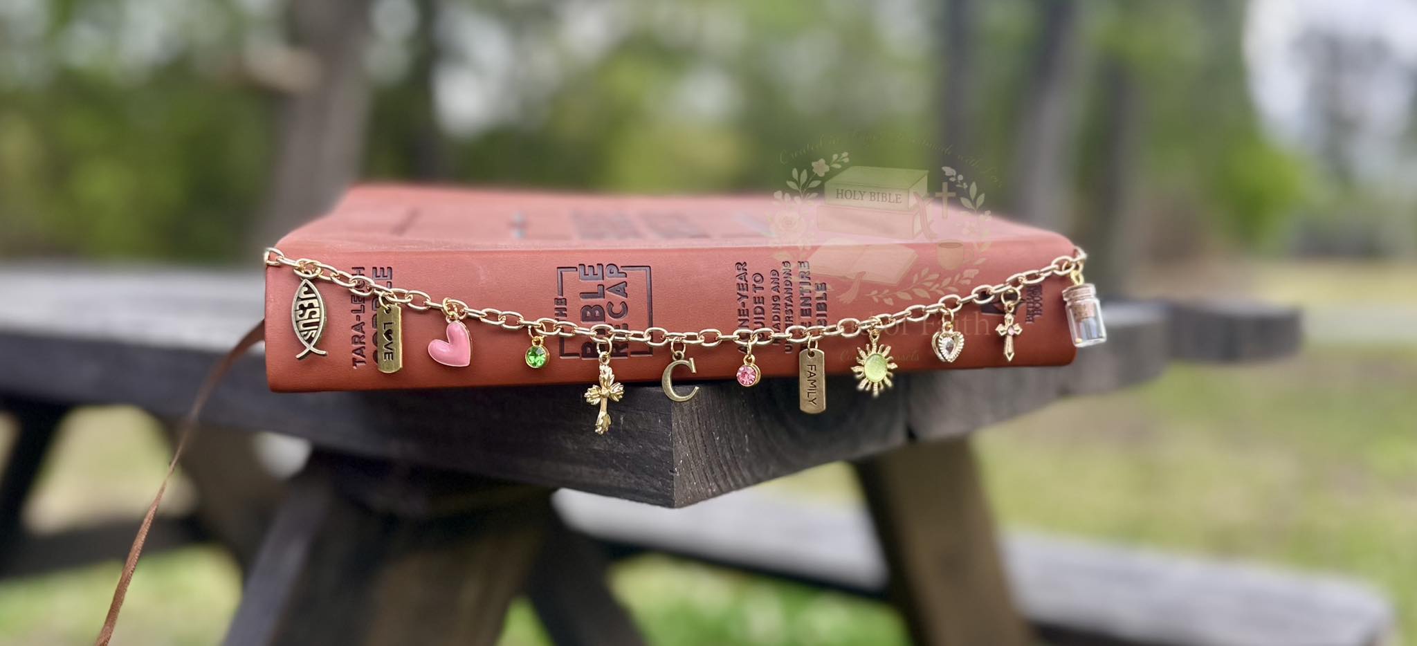 Custom Bible Charm Chain 🤍 Made to Fit Your Bible