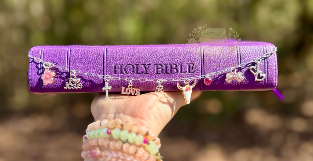 Custom Bible Charm Chain 🤍 Made to Fit Your Bible