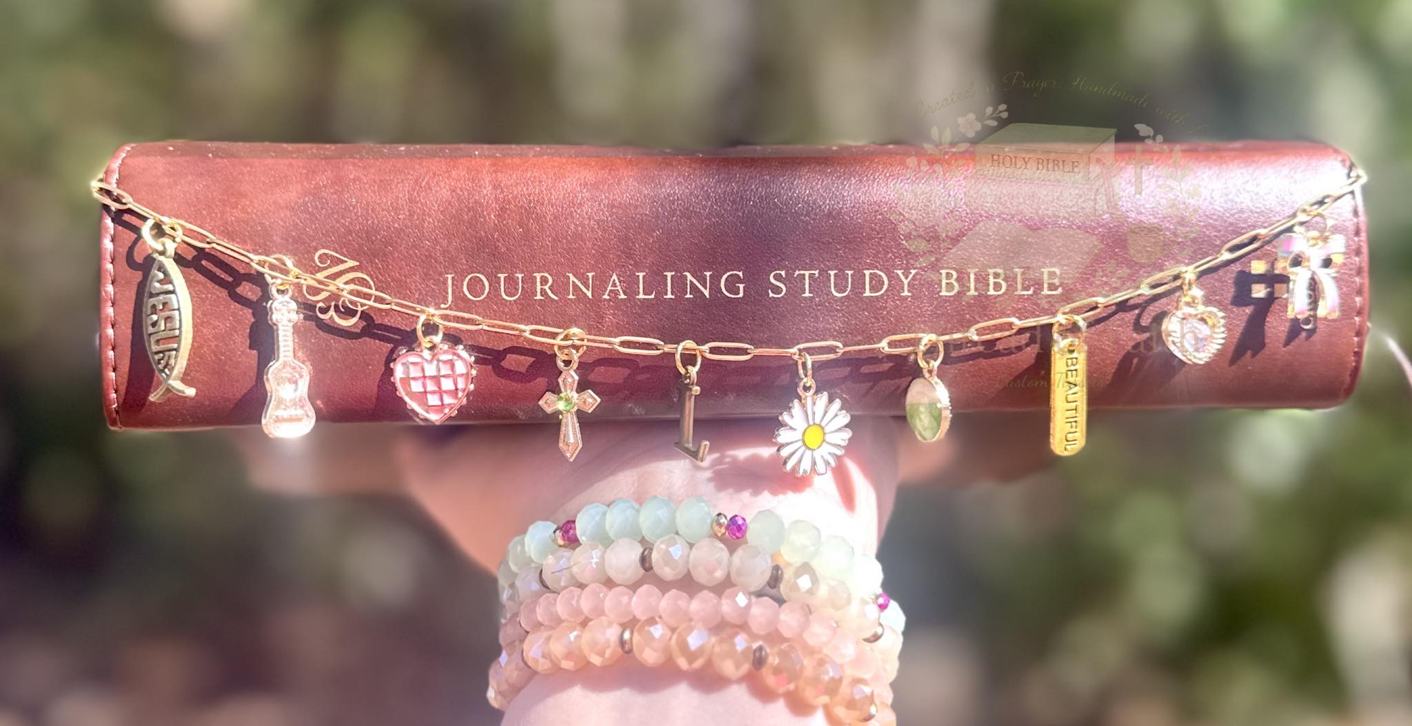 Custom Bible Charm Chain 🤍 Made to Fit Your Bible