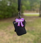 Personalized Bow Bag Charm & Keychain