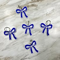 Personalized Bow Bag Charm & Keychain