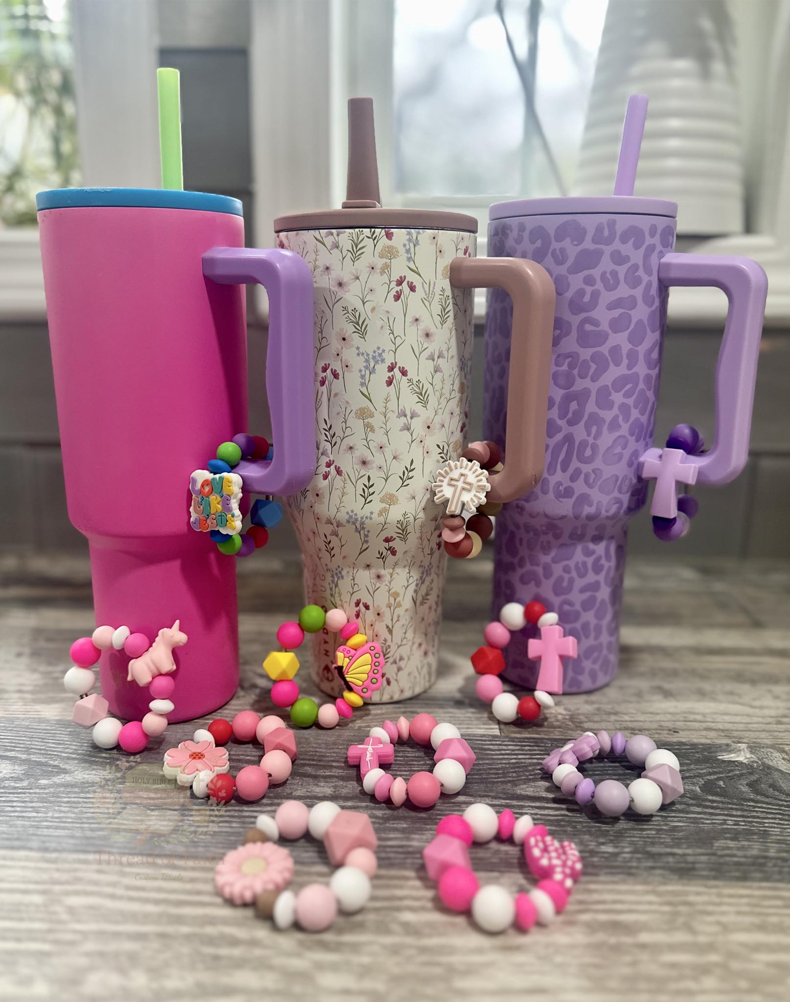 Custom Cup Charm 🤍 Personalized Tumbler Accessory