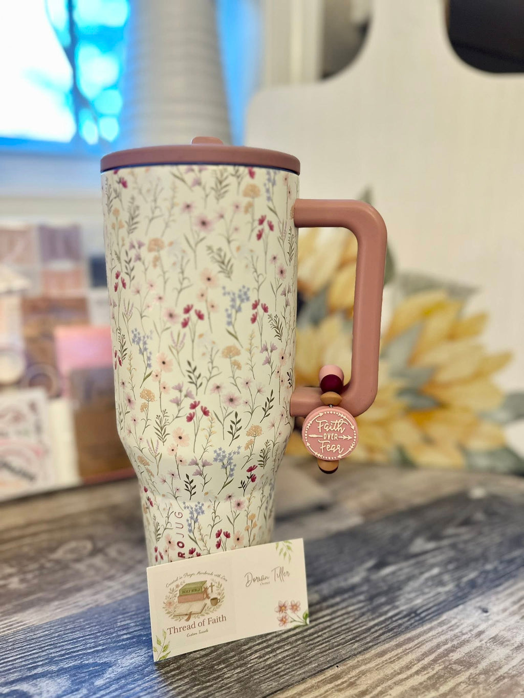 Custom Cup Charm 🤍 Personalized Tumbler Accessory