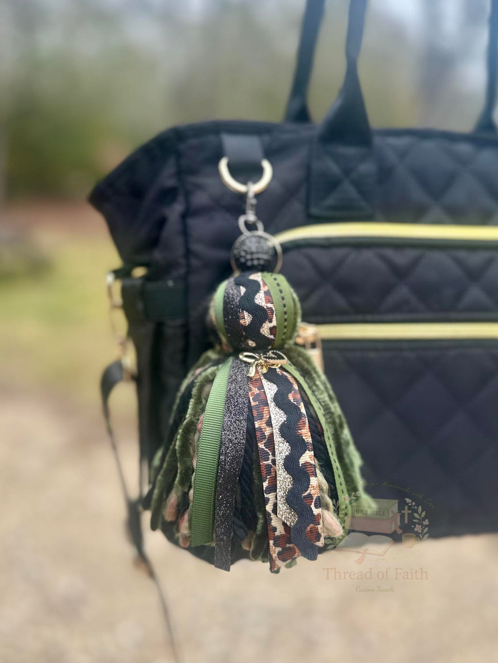 Custom Tassel Keychain 🤍