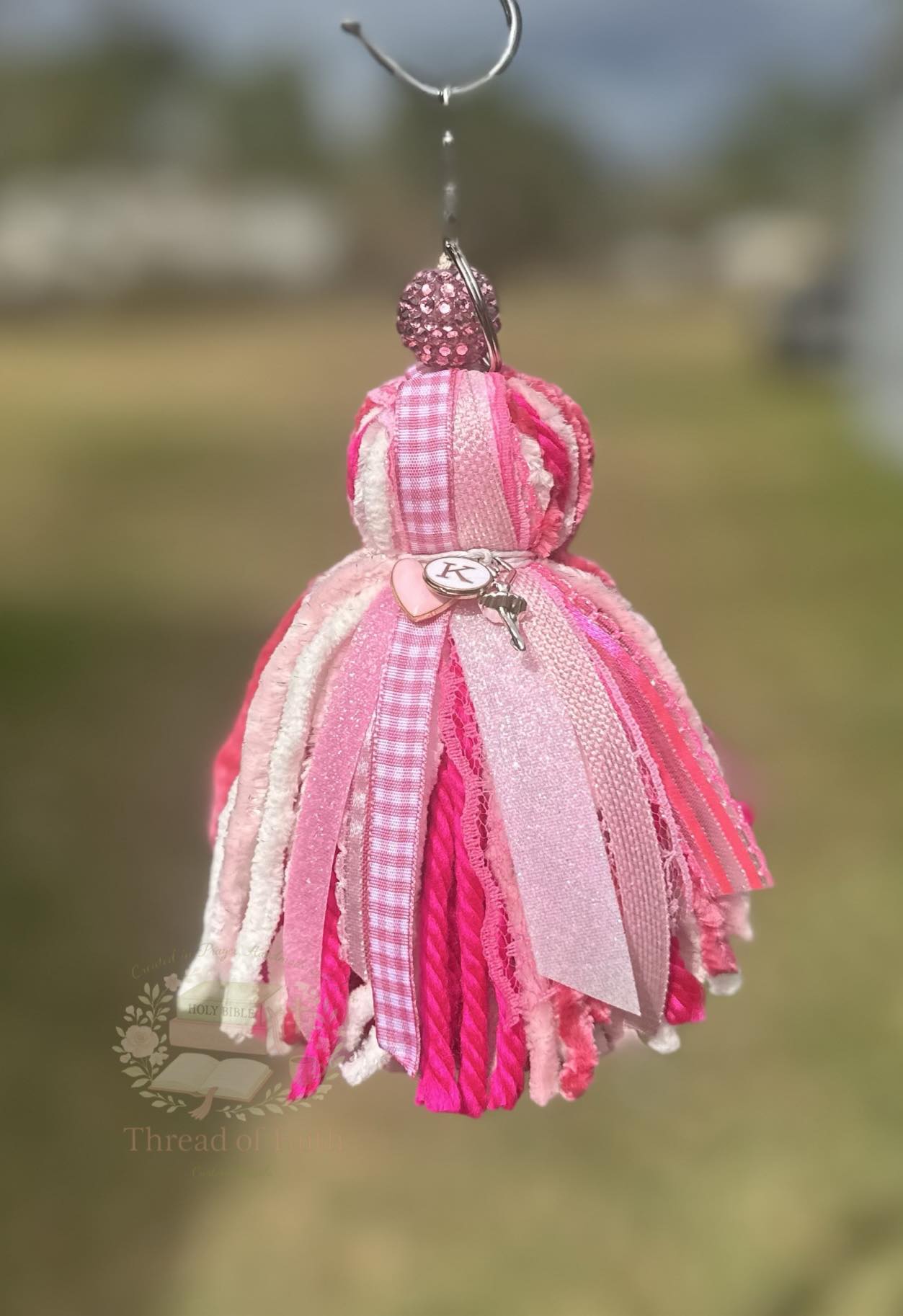 Custom Tassel Keychain 🤍