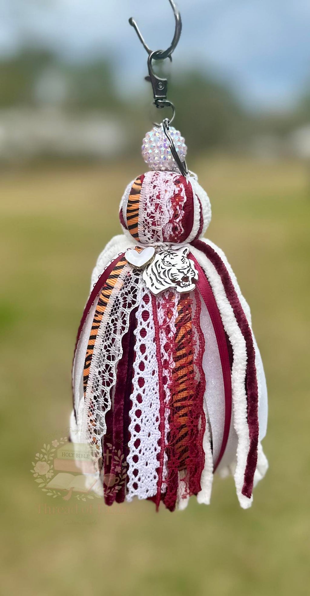 Custom Tassel Keychain 🤍