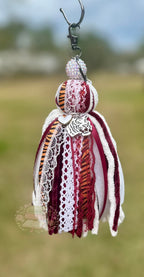 Custom Tassel Keychain 🤍
