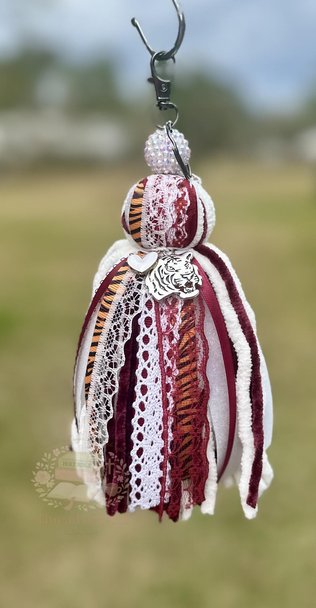 Custom Tassel Keychain 🤍