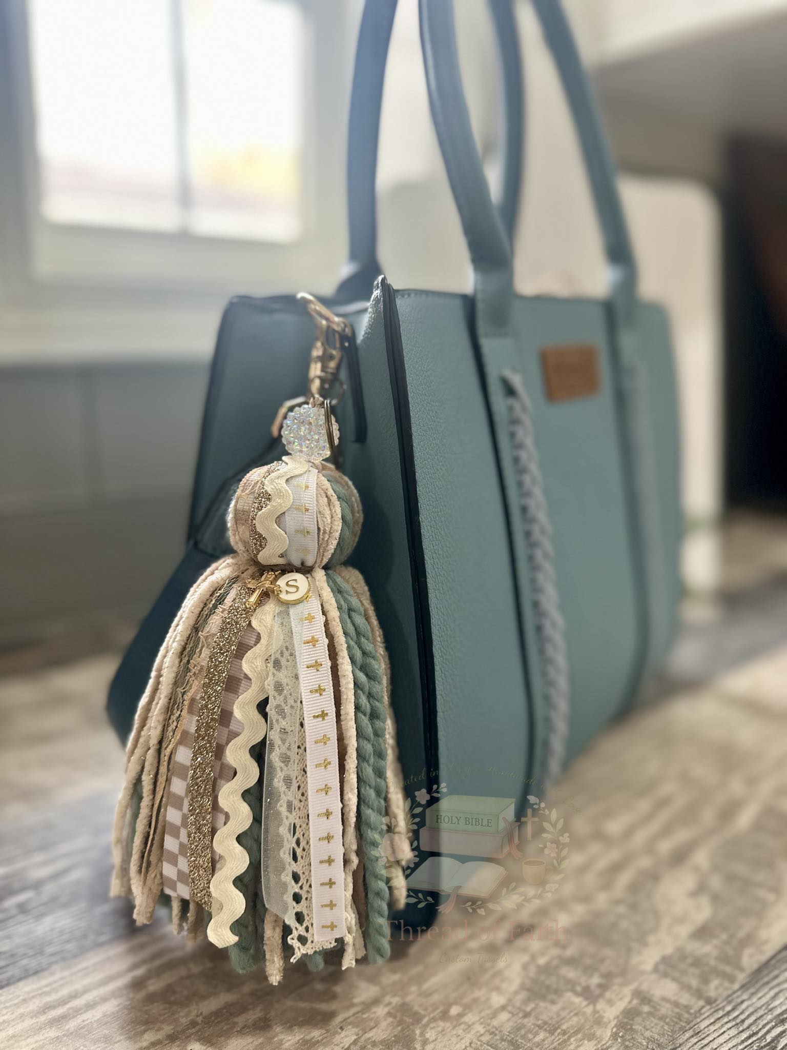 Custom Tassel Keychain 🤍