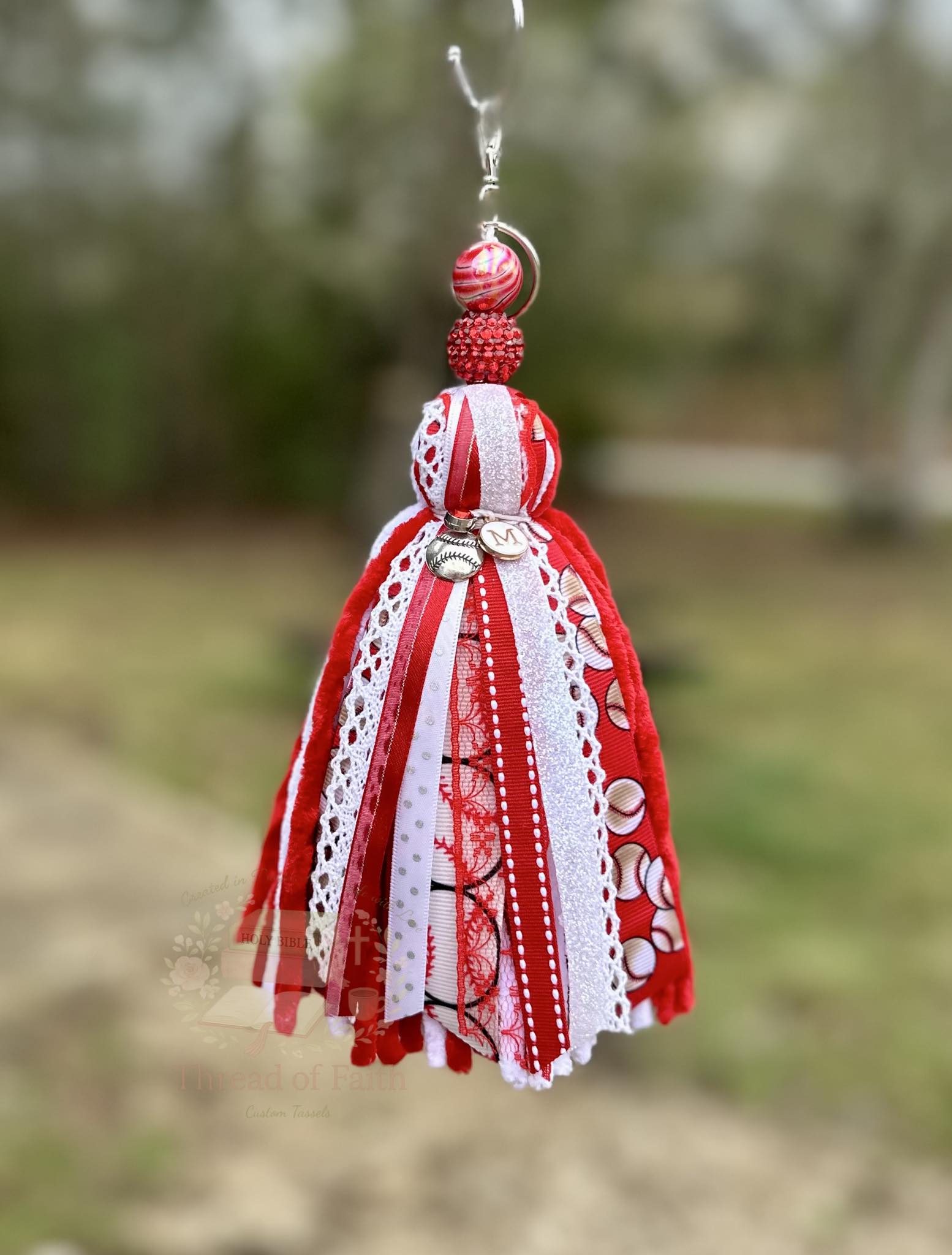 Custom Tassel Keychain 🤍