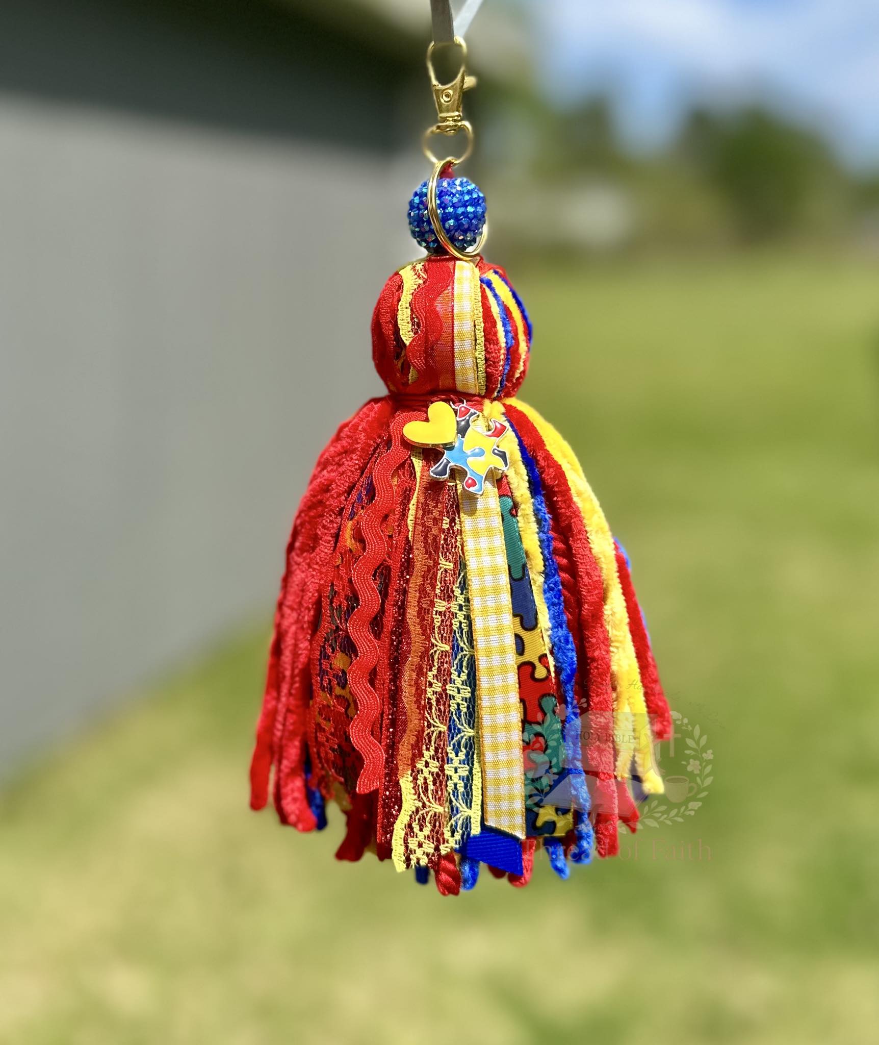 Custom Tassel Keychain 🤍