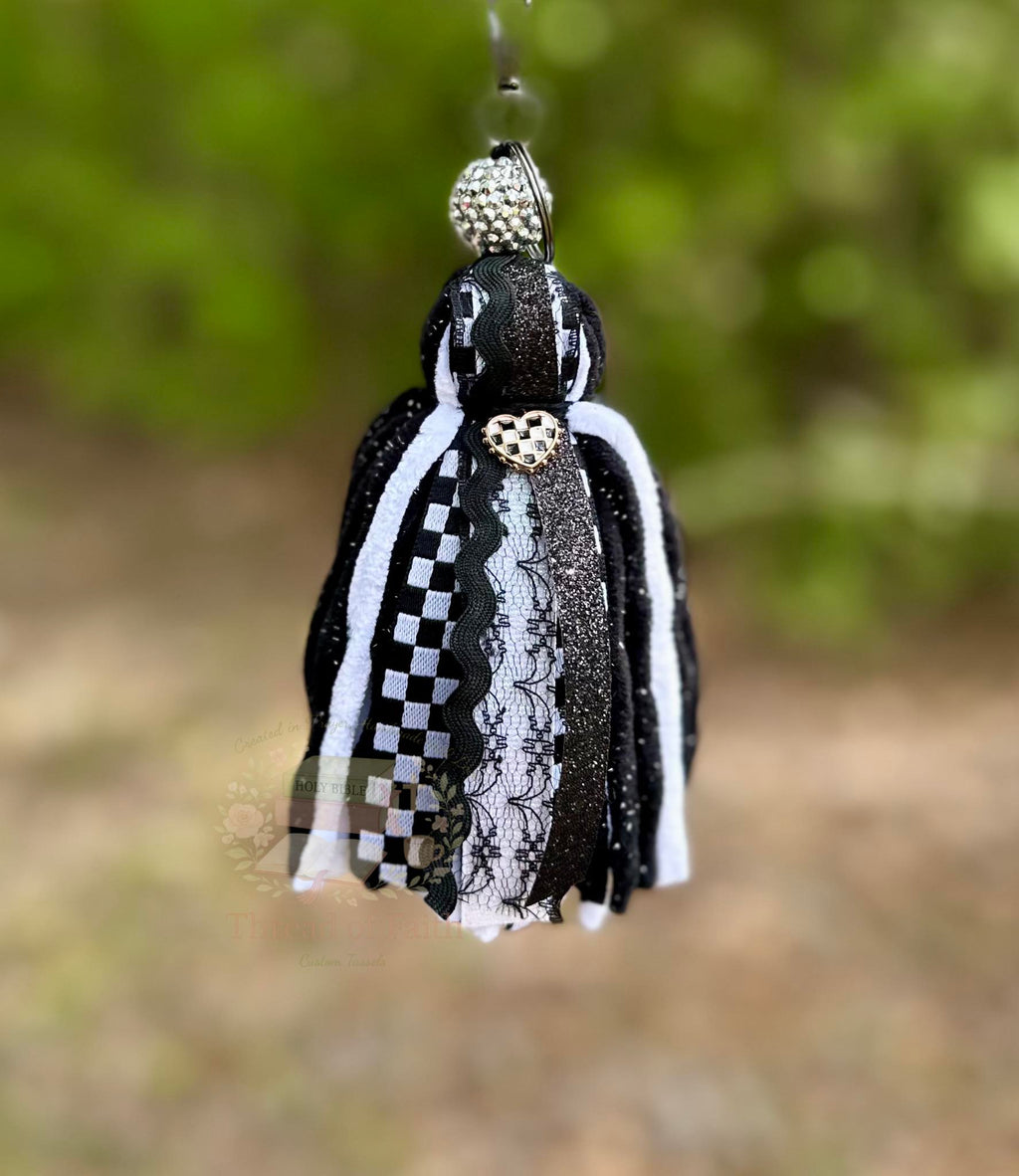 Custom Tassel Keychain 🤍