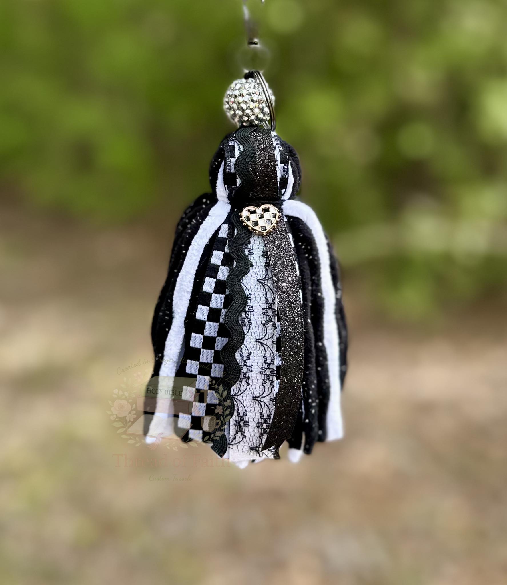 Custom Tassel Keychain 🤍
