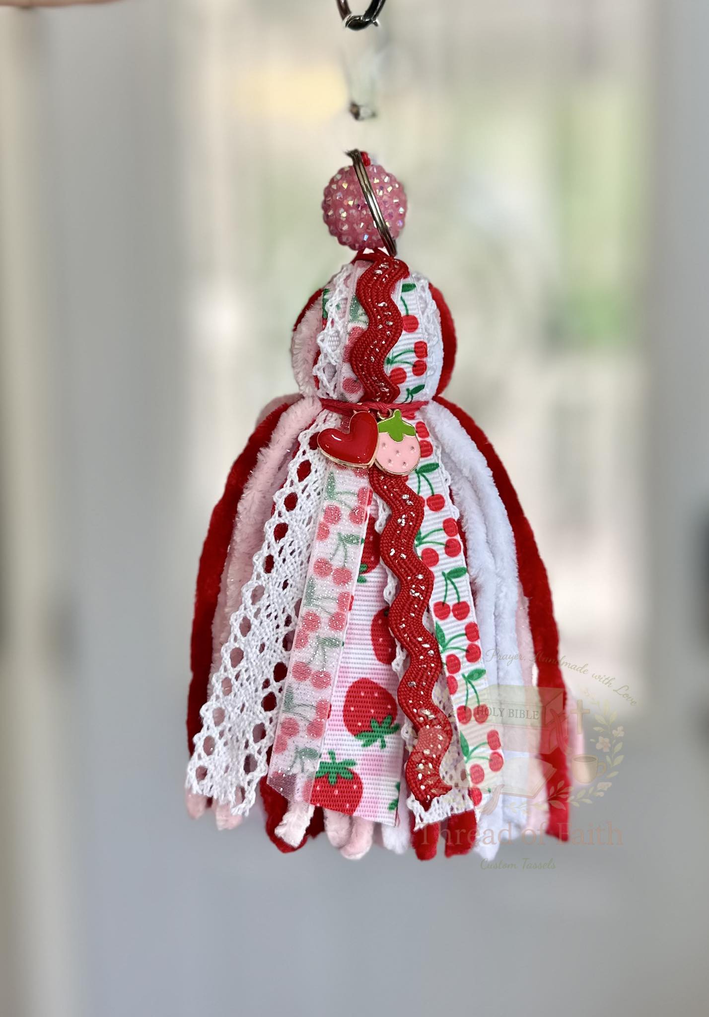 Custom Tassel Keychain 🤍