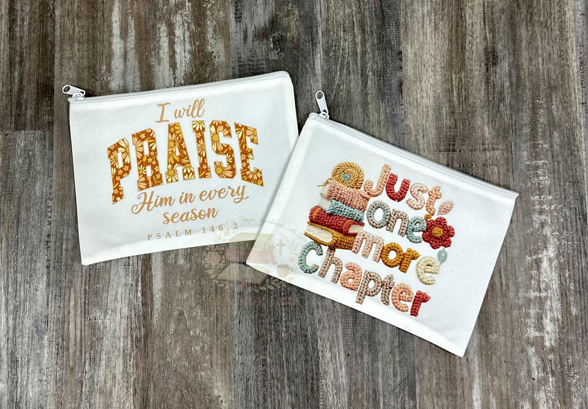 Zipper Pouch 🤍 Bible Study & Everyday Essentials Bag