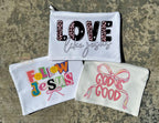 Zipper Pouch 🤍 Bible Study & Everyday Essentials Bag