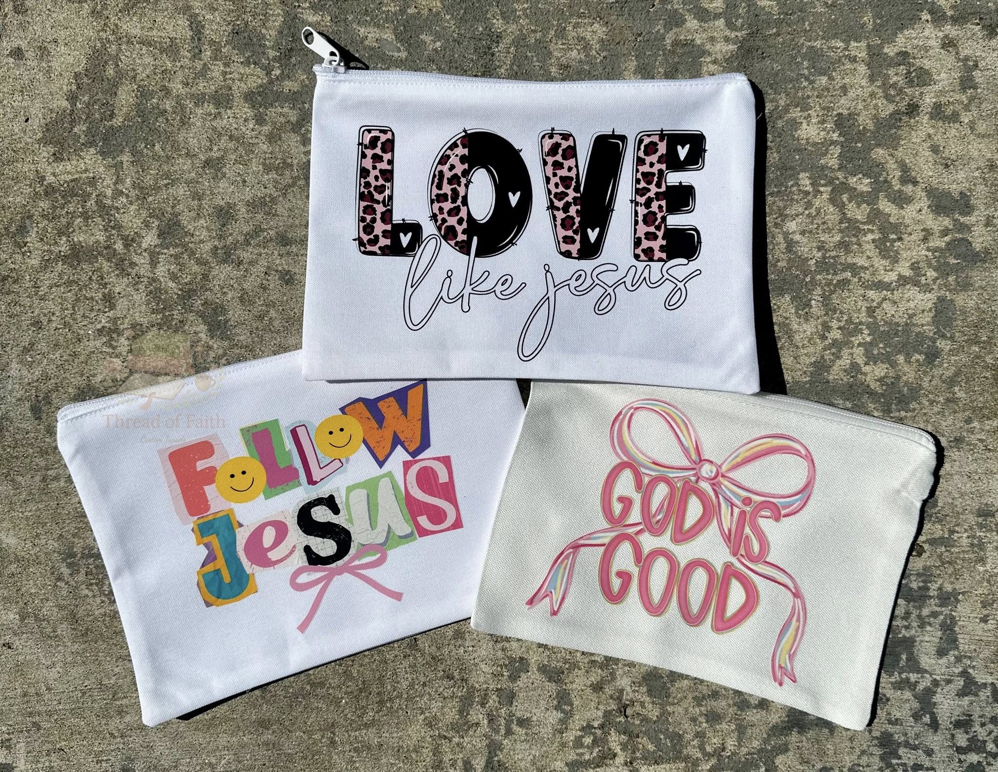 Zipper Pouch 🤍 Bible Study & Everyday Essentials Bag